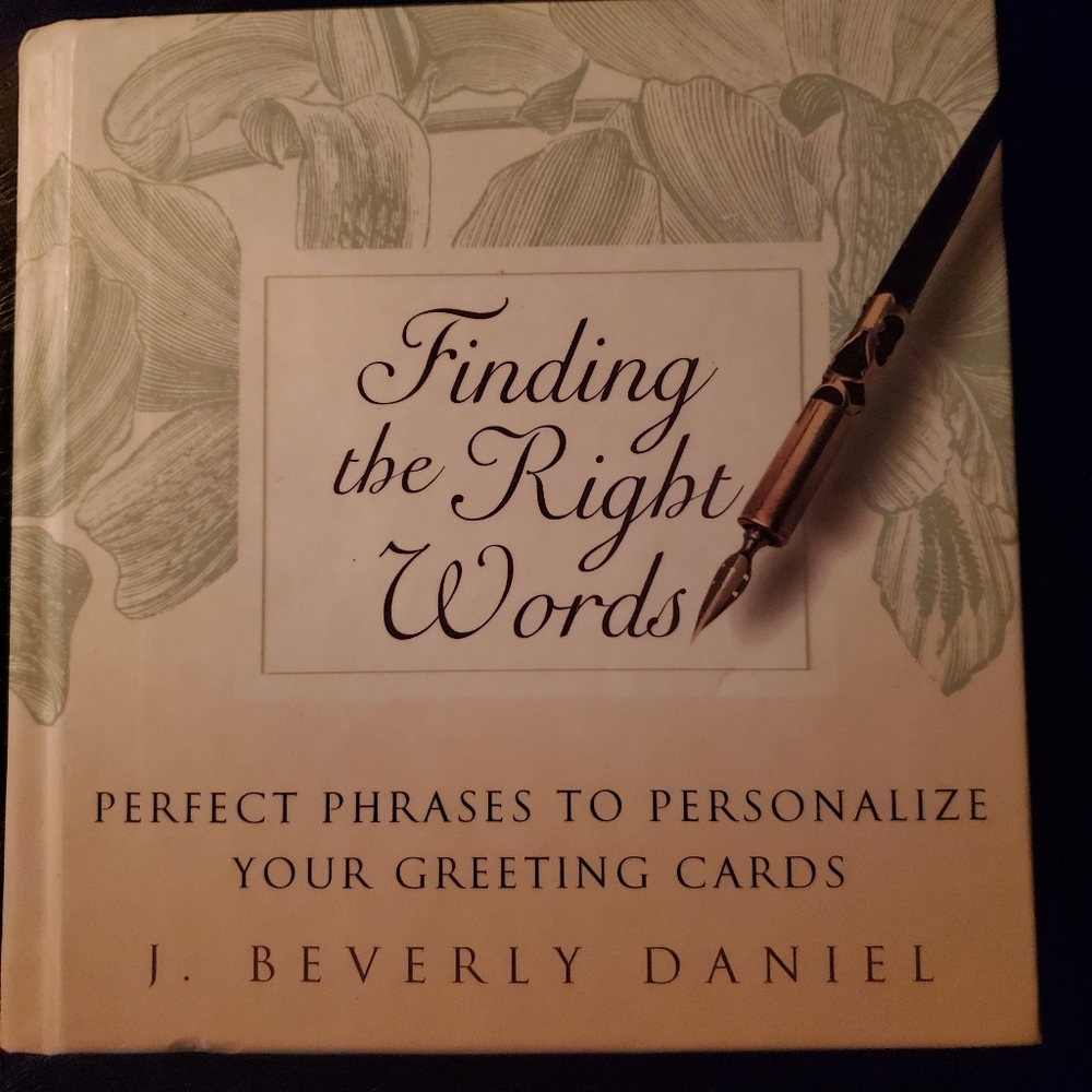Finding the Right Words - Hardcover